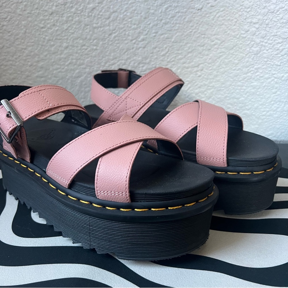 Dr. Martens Pink Platform Sandals